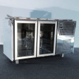 2 glass doors refrigerated table 1m50 second hand - n° 95