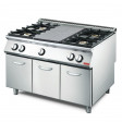 Hotplate - gas Gastro M 700 with 4 open burners on open cabinet GM70 / 120TPPCG2