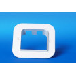 Trunking - Off-white flat wall outlet 105mm