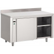 Stainless steel heated cabinet with backsplash - Gastro M 850x1000x700mm